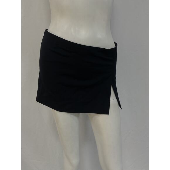 Miaou 'Micro' Black Crepe Mini Skirt Size XS - Picture 2 of 5